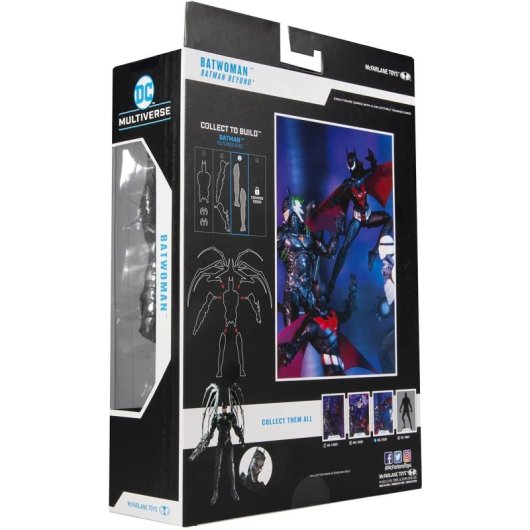 Figura Batwoman Build A Batman Beyond Dc Articulada 18 Cms