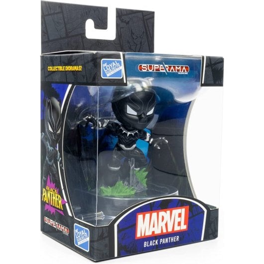 Figura Black Panther Pantera Negra Mini Diorama 10 Cms