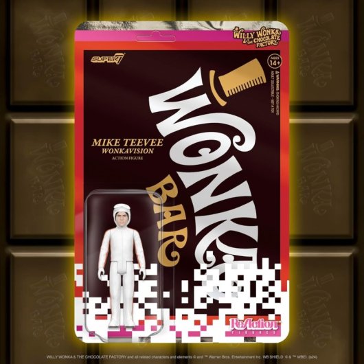 Figura Mike Teevee Willy Wonka Y La Fábrica De Chocolate Articulada 10 Cms