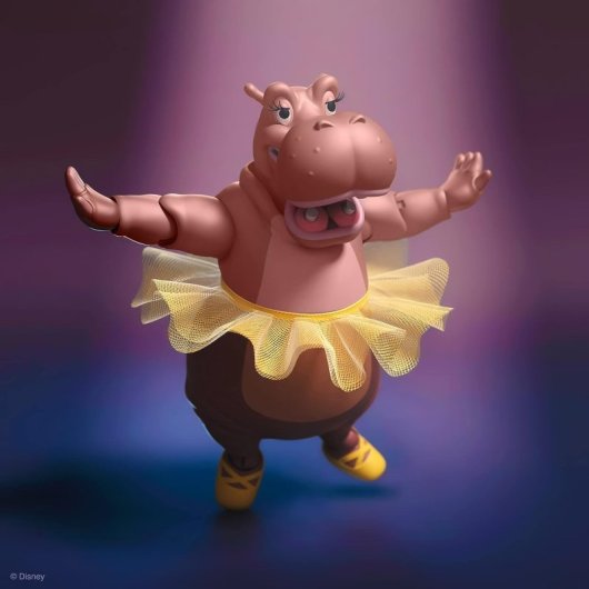 Figura Hipopótamo Hyacinth Ultimate Fantasia 80 Aniversario Disney Articulada 18 Cms