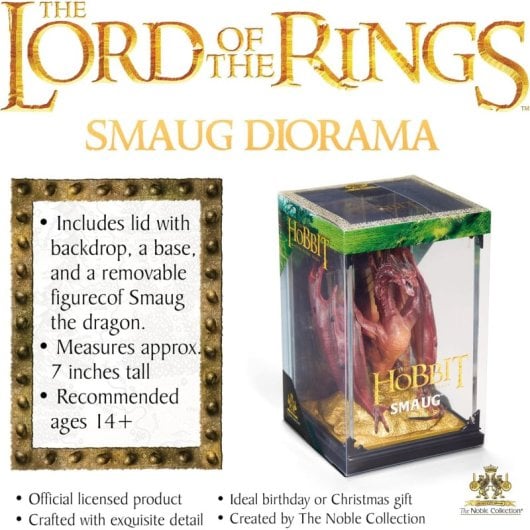 Figurine Smaug Le Hobbit Diorama 16 cm PVC Collection