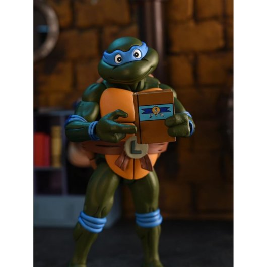 Figura Ultimate Leonardo Leads Tmnt Las Tortugas Ninja Articulada 18 Cms