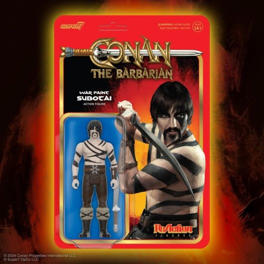 Figura Subotai Pintura De Guerra Conan El Bárbaro Articulada 10 Cms