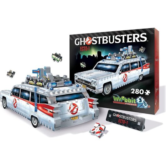 Puzle Coche Ecto-1 3d  Cazafantasmas Ghostbusters