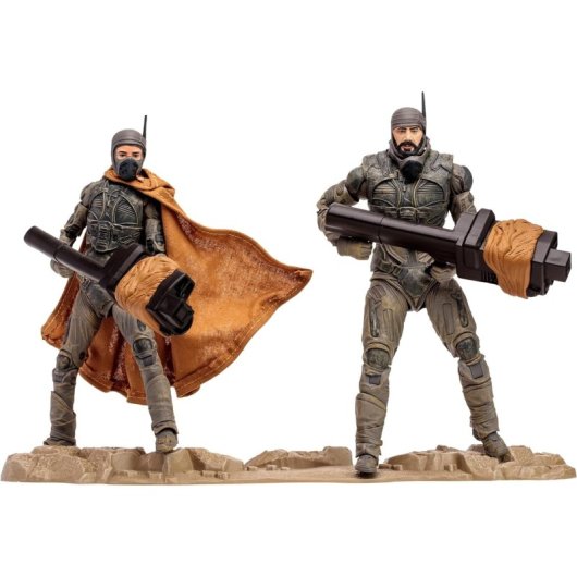 Pack Figuras Stilgar Y Shishakli Dune Parte 2 Gold Label Articuladas 18 Cms