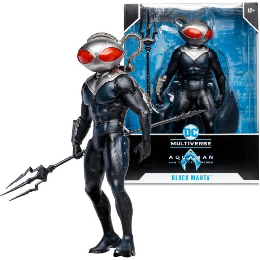 Figura Black Manta Aquaman Y El Reino Perdido Dc Megafig 30 Cms