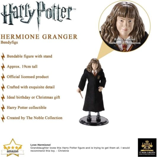 Figura Hermione Granger Harry Potter Flexible 19 Cms