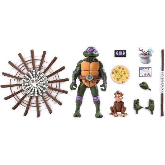 Figura Ultimate Donatello Does Machines Tmnt Las Tortugas Ninja Articulada 18 Cms