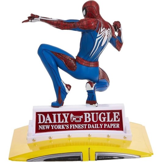 Figura Spider-man Sobre Taxi Marvel Estatua Diorama 23 Cms