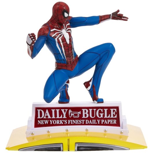 Figura Spider-man Sobre Taxi Marvel Estatua Diorama 23 Cms