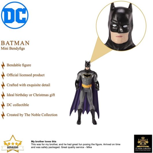 Figura Batman Bendyfigs Dc Flexible 14 Cms