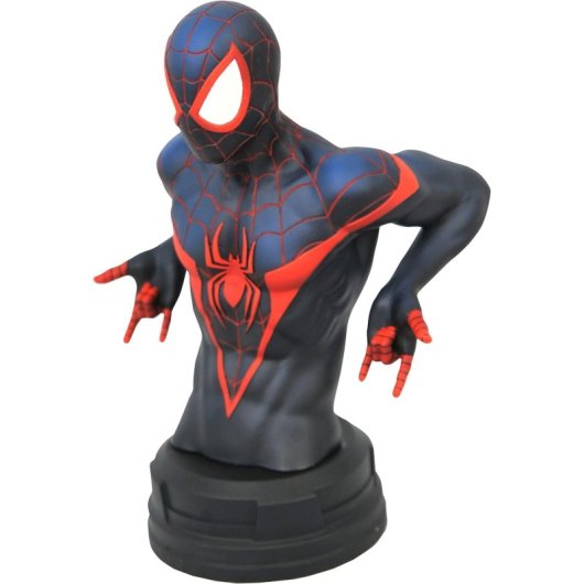 Figura Busto Miles Morales Spider-man Edición Limitada Marvel 18 Cms