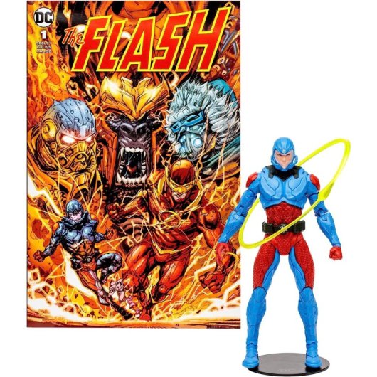 Figura The Atom Ryan Choi Page Punchers Dc Con Cómic Articulada 18 Cms