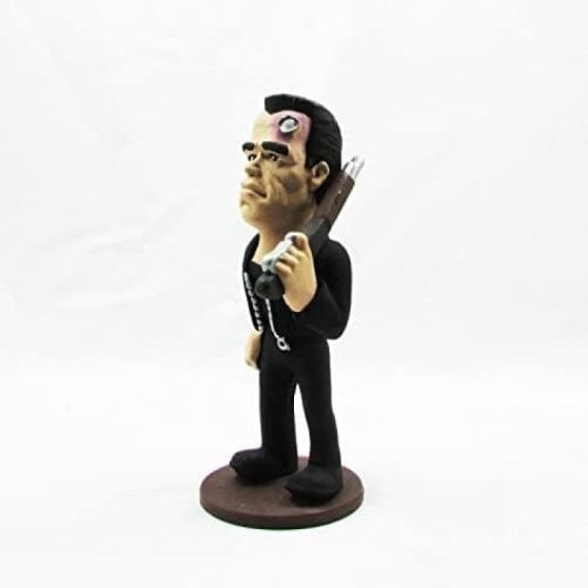 Figura Terminator 2 Arnold Schwarzenegger Artesanal 23 Cms