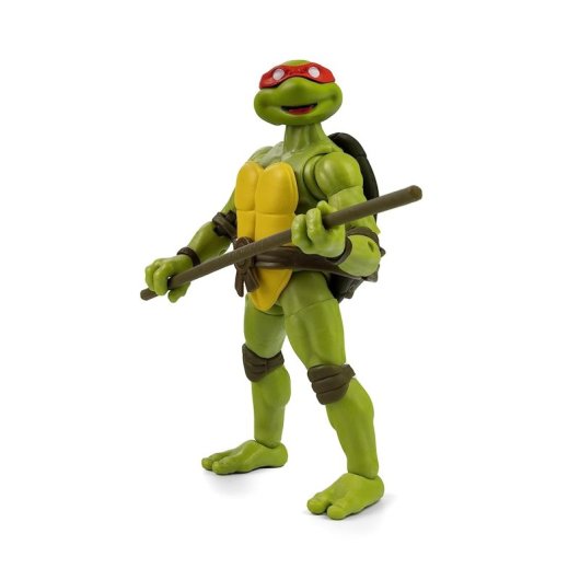 Figura Donatello Tmnt Las Tortugas Ninja Con Cómic Articulada 13,5 Cms