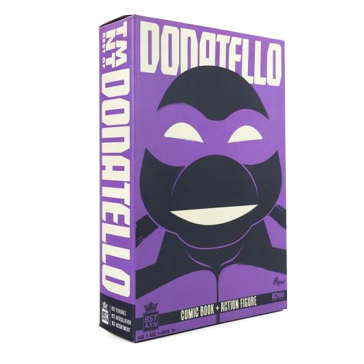 Figura Donatello Tmnt Las Tortugas Ninja Con Cómic Articulada 13,5 Cms