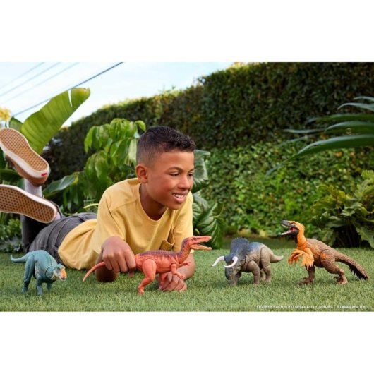Figura Aucasaurus Con Sonido Jurassic World Rebirth Articulada 12 Cms