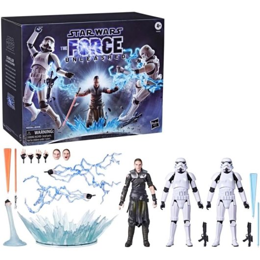 Set Figuras Starkiller & Stormtroopers Star Wars The Force Unleashed Articulada 15 Cms