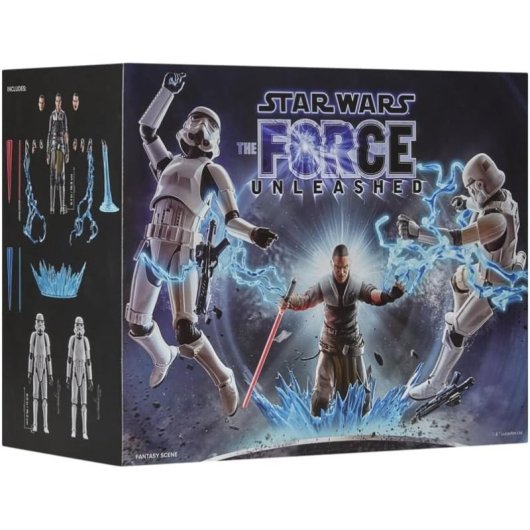 Set Figuras Starkiller & Stormtroopers Star Wars The Force Unleashed Articulada 15 Cms