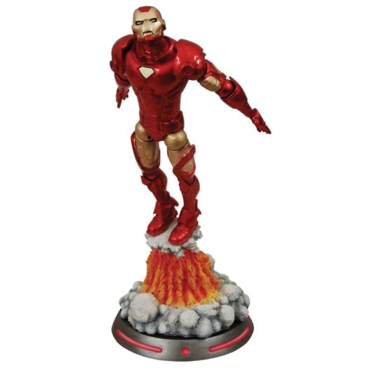 Figura Iron Man Con Peana Diorama Marvel Select 18 Cms