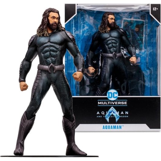 Figura Aquaman Con Stealth Suit Aquaman Y El Reino Perdido Dc Megafig 30 Cms