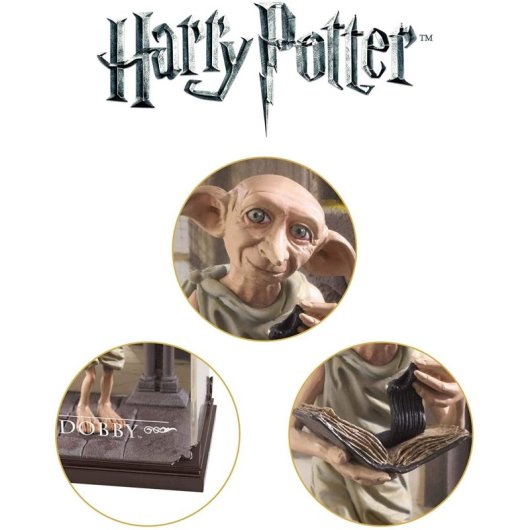 Figura Dobby Con Diorama Magical Creatures Harry Potter Estatua 19 Cms