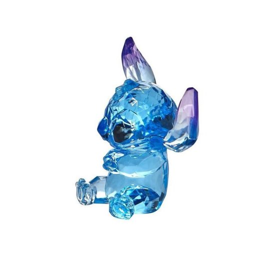 Figura Stitch Acrílica Lilo & Stitch Disney Efecto Diamante 15 Cms