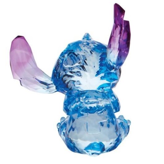 Figura Stitch Acrílica Lilo & Stitch Disney Efecto Diamante 15 Cms