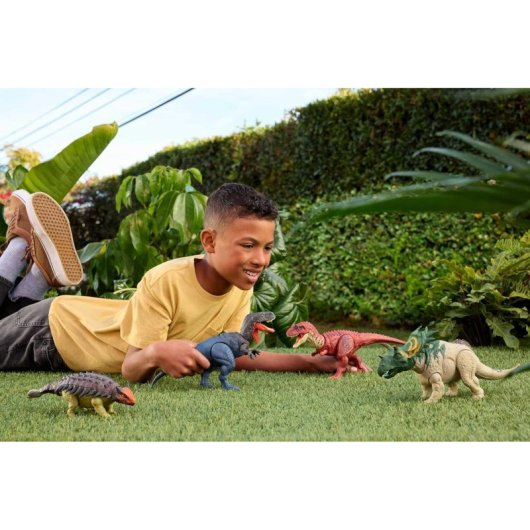 Figura Ankylosaurus Con Sonido Jurassic World Rebirth Articulada 12 Cms