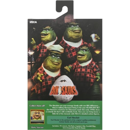 Figura Earl Sinclair Dinosaurios Articulada 18 Cms