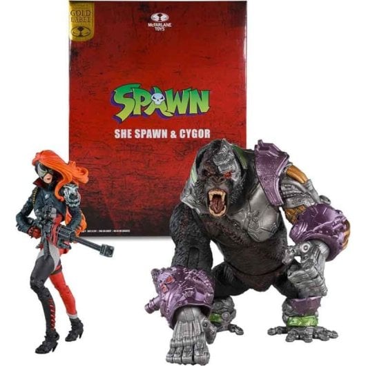 Pack Figuras She Spawn Y Cygor Spawn Articuladas 18 Cms