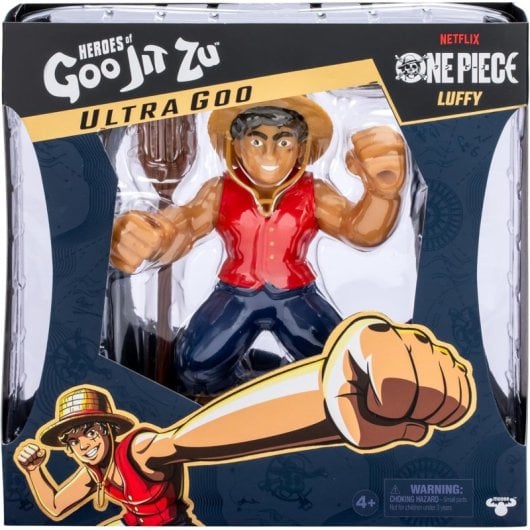 Figura Monkey D. Luffy One Piece Heroes Of Goo Jit Zu Elástica 12 Cms
