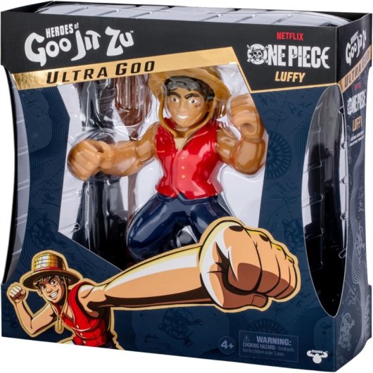 Figura Monkey D. Luffy One Piece Heroes Of Goo Jit Zu Elástica 12 Cms