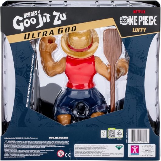 Figura Monkey D. Luffy One Piece Heroes Of Goo Jit Zu Elástica 12 Cms