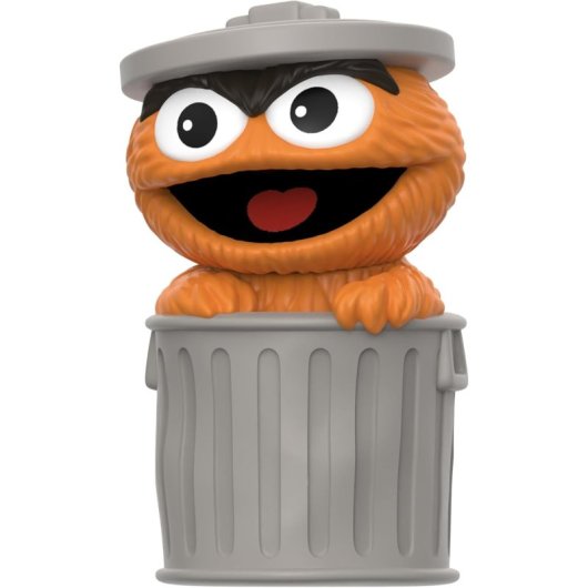 Figura Óscar The Grouch Orange Fun Fun Barrio Sésamo 13 Cms