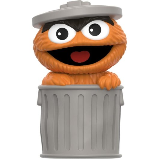 Figura Óscar The Grouch Orange Fun Fun Barrio Sésamo 13 Cms