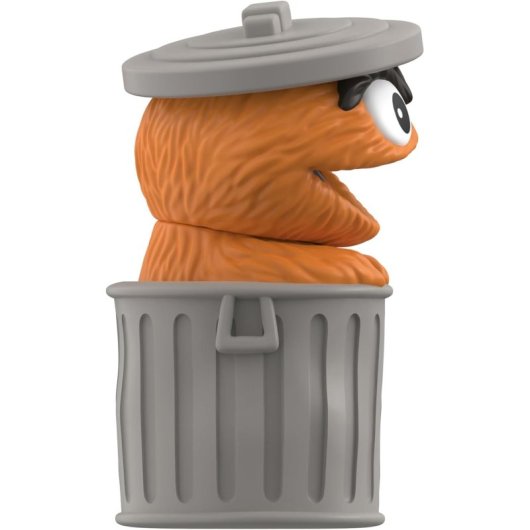 Figura Óscar The Grouch Orange Fun Fun Barrio Sésamo 13 Cms