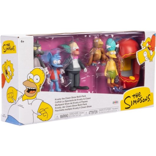 Set Figuras Show De Krusty Los Simpson 7 Cms