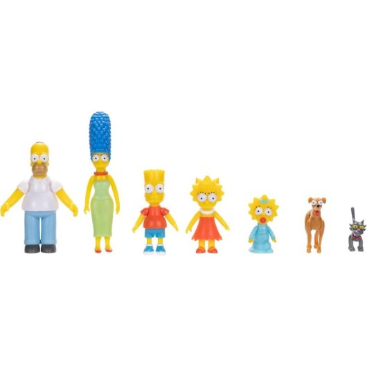 Set 7 Figuras Los Simpsons Familia Simpson 6 Cms