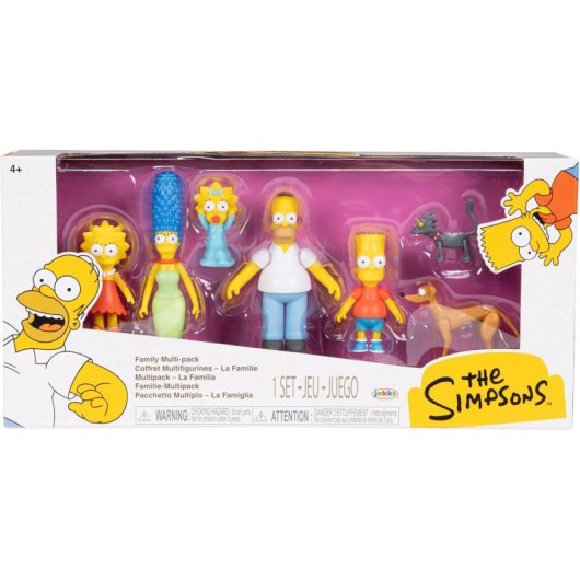 Set 7 Figuras Los Simpsons Familia Simpson 6 Cms