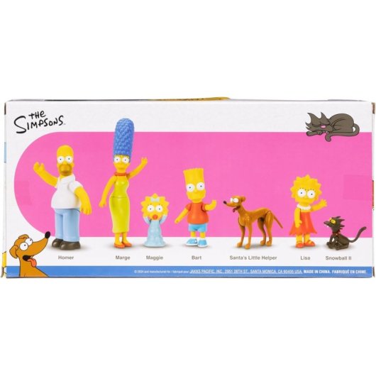 Set 7 Figuras Los Simpsons Familia Simpson 6 Cms
