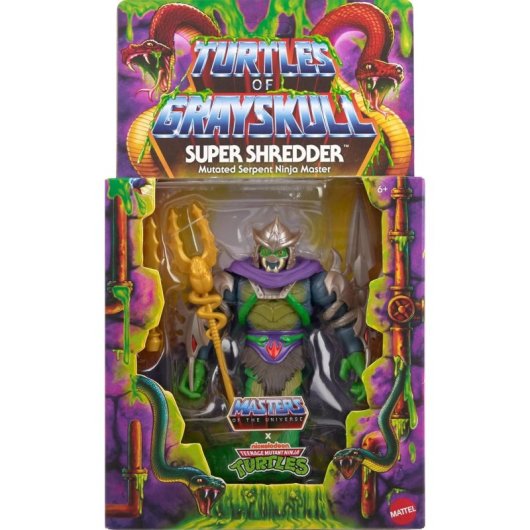 Figura Super Shredder Turtles Of Grayskull Masters Of The Universe X Teenage Mutant Ninja Turtles Articulada 14 Cms