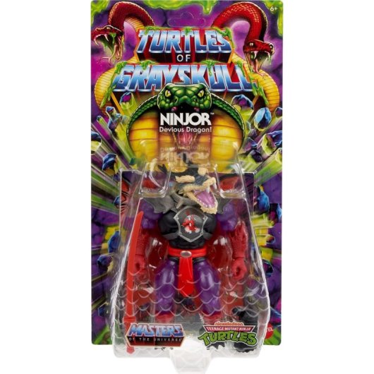 Figura Ninjor Turtles Of Grayskull Motu X Tmnt Articulada 15 Cms