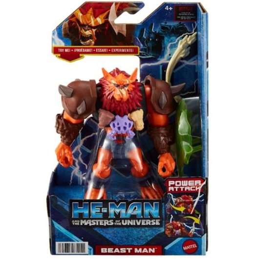 Figura Beast Man Deluxe He-man And The Masters Of The Universe Power Attack 14 Cms