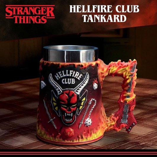 Jarra Club Hellfire Stranger Things Poliresina Premium 15'5 Cms