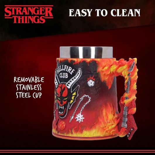 Jarra Club Hellfire Stranger Things Poliresina Premium 15'5 Cms