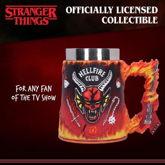 Jarra Club Hellfire Stranger Things Poliresina Premium 15'5 Cms