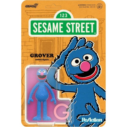Figura Grover Barrio Sésamo 6 Cms