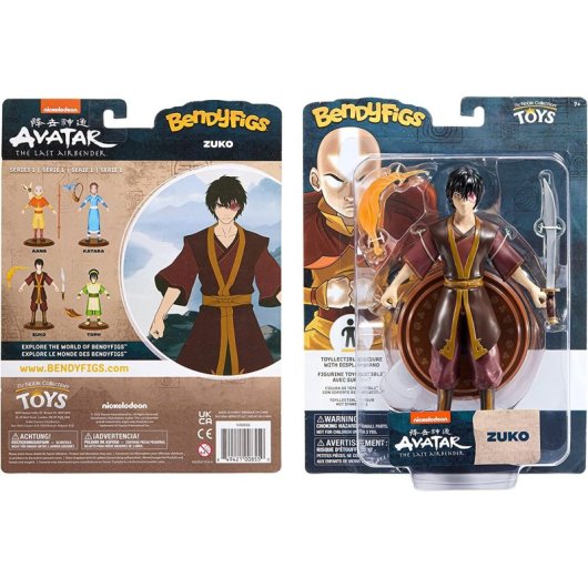 Figura Zuko Avatar The Last Airbender Flexible 18 Cms