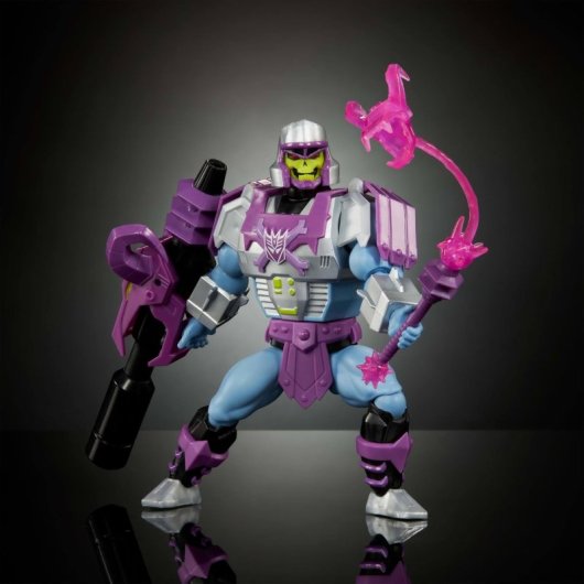 Figura Megatron Armadura Skeletor Masters Of The Universe X Transformers Articulada 14 Cms